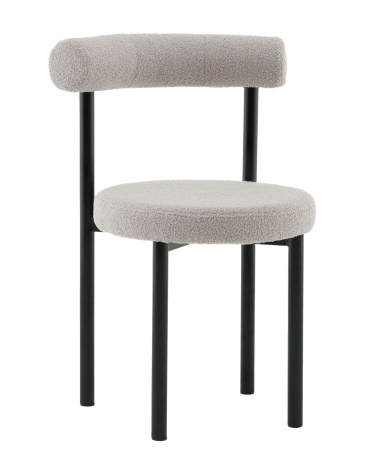 Стул обеденный Stool Group Флорео букле светло-серый