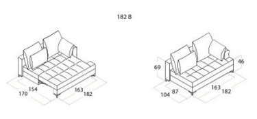 Диваны раскладные Челси, фабрика Forma