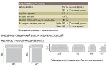 Диван Луали раскладной