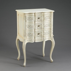 Комод белый Louis XV, массив красного дерева