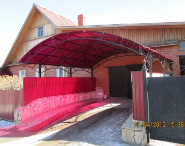 Автонавесы (крыша поликарбонат)