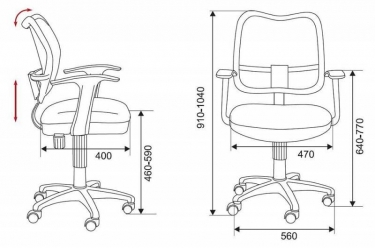 Компьютерное кресло Бюрократ CH-W797/PK/TW-13A