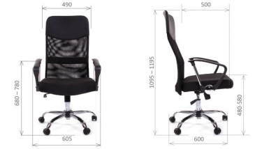 Компьютерное кресло Chairman 610 15-21 Черный