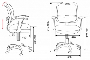 Компьютерное кресло Бюрократ CH-W797/BR/TW-14C