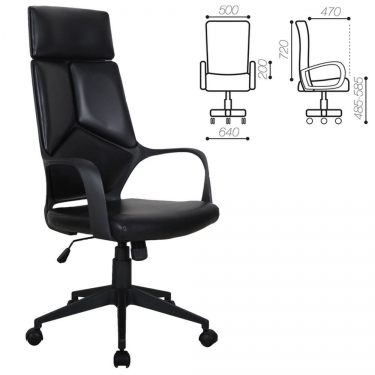 Компьютерное кресло BRABIX Prime EX-515 экокожа Черный