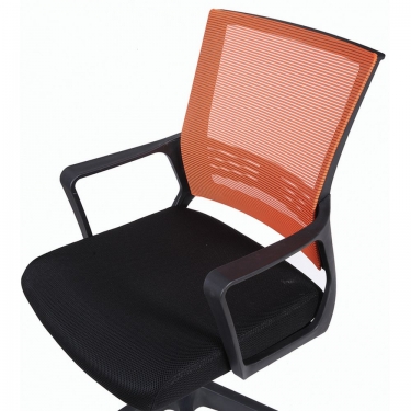 Компьютерное кресло BRABIX Balance MG-320 Черный-оранжевый