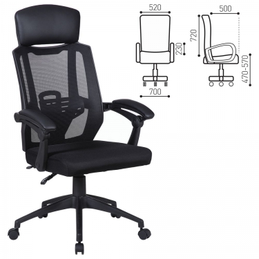 Компьютерное кресло BRABIX Nexus ER-401 Черный