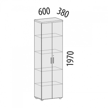 Шкаф с полками Витра Цезарь 21.12