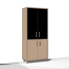Стеллаж стекло в раме Skyland В430.4 Дуб девон
