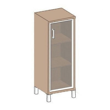 Стеллаж стекло тонированное Skyland В421.8 L Дуб девон