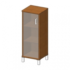 Стеллаж стекло тонированное Skyland В421.8 R Орех Даллас