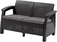 Диван двухместный CURVER Corfu Love Seat Черный