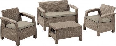 Зона отдыха CURVER Corfu set Капучино