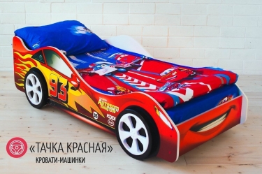 Кровать-машинка Бельмарко Тачка красная