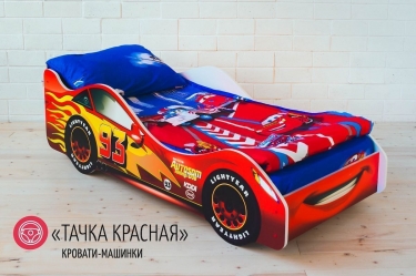 Кровать-машинка Бельмарко Тачка красная