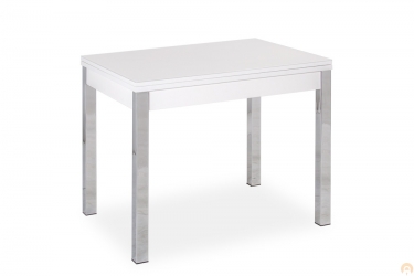 Стол стеклянный раскладной KIT 90 WHITE-WHITE