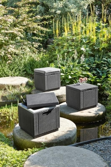 Пуф-сундук KETER Cube Графит