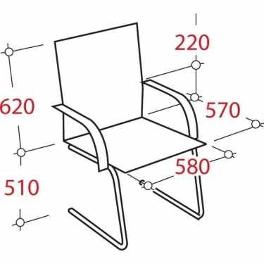 Конференц-кресло EasyChair EChair-515 VR Черное