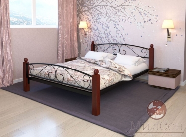 Кровать МилСон Вероника Lux Plus 1200х1900 Черная