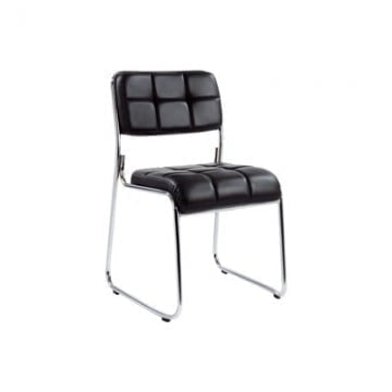 Стул для посетителей EasyChair Echair-803 VP к/з 479486 черный хром