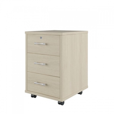 Тумба подкатная с 3 ящиками POINTEX TRD29630302 Светлый дуб