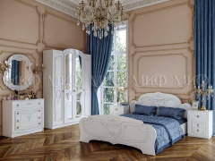 Кровать 1,6 м МиФ Мария 05 Белый глянец