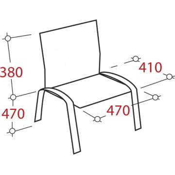 Стул EasyChair ZP_UP_EChair Rio ИЗО чёрн ткань коричневая 550722