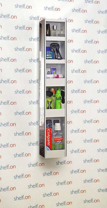 Поворотный зеркальный шкаф Shelf-on Hop Белый