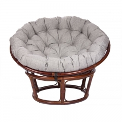 Кресло для отдыха Комфорт Papasan CHAIR MI-003 с подушкой Коньяк