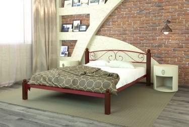 Кровать МилСон Вероника Lux 1400х2000 Красная
