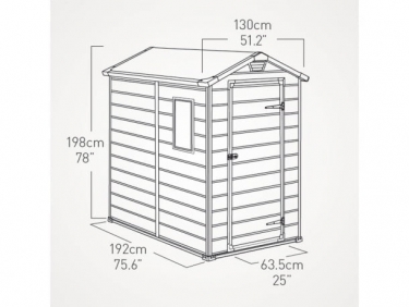 Сарай пластиковый KETER MANOR 4x6