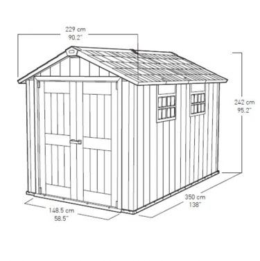 Сарай пластиковый KETER OAKLAND 7511