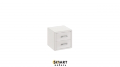 Тумба прикроватная с мягкой обивкой SMART мебель Элис тип 1 Светлая