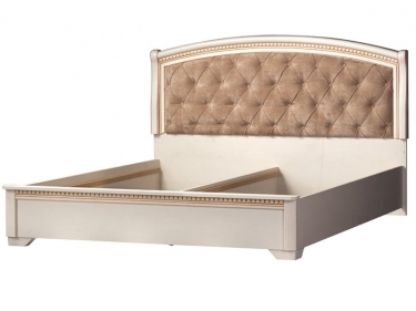 Кровать 1600 Яна Парма 805 Кремовый белый Патина