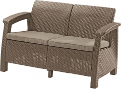 Диван двухместный CURVER Corfu Love Seat капучино