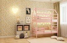 Кровать-домик RooRoom RooRoom кд-77Р Розовый