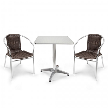 Комплект мебели Афина-мебель LFT-3099B/T3125-60x60 Brown 2Pcs