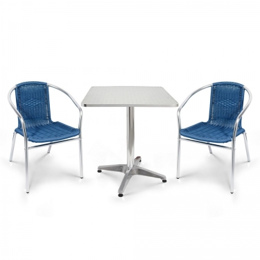 Комплект мебели Афина-мебель LFT-3199E/T3125-60x60 Blue 2Pcs