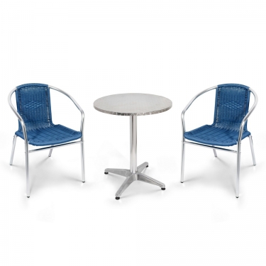 Комплект мебели Афина-мебель LFT-3199E/T3127-D60 Blue 2Pcs
