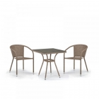 Комплект плетеной мебели Афина-мебель T282BNT/Y137C-W56 Light brown 2Pcs