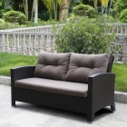 Плетеный диван из искусственного ротанга Афина-мебель AFM-205B Brown/Light brown