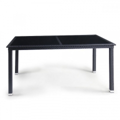 Плетеный стол Афина-мебель T246A-W5-160x90 Black