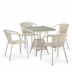 Комплект плетеной мебели Афина-мебель T706/Y137C-W85 Latte 4Pcs