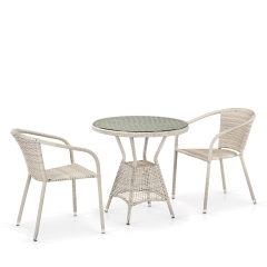 Комплект плетеной мебели Афина-мебель T705ANT/Y137C-W85 Latte 2Pcs