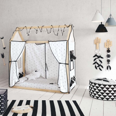 Кровать 140х70 Micuna Micuna Tipi House MONT-1874 Waterwood/White