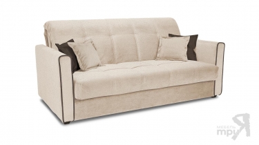 Диван Трия Лего Т1 160х200 Pony Beige микровелюр, бежевый