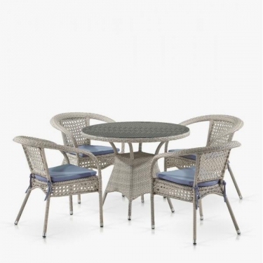 Комплект плетеной мебели Афина-мебель T220CT/Y32-W85 Latte 4Pcs