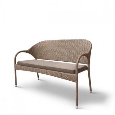 Плетеный диван Афина-мебель S70B-W56 Light Brown