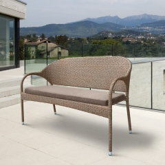 Плетеный диван Афина-мебель S70B-W56 Light Brown