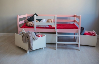 Кровать детская RooRoom RooRoom VK-9р Розовая